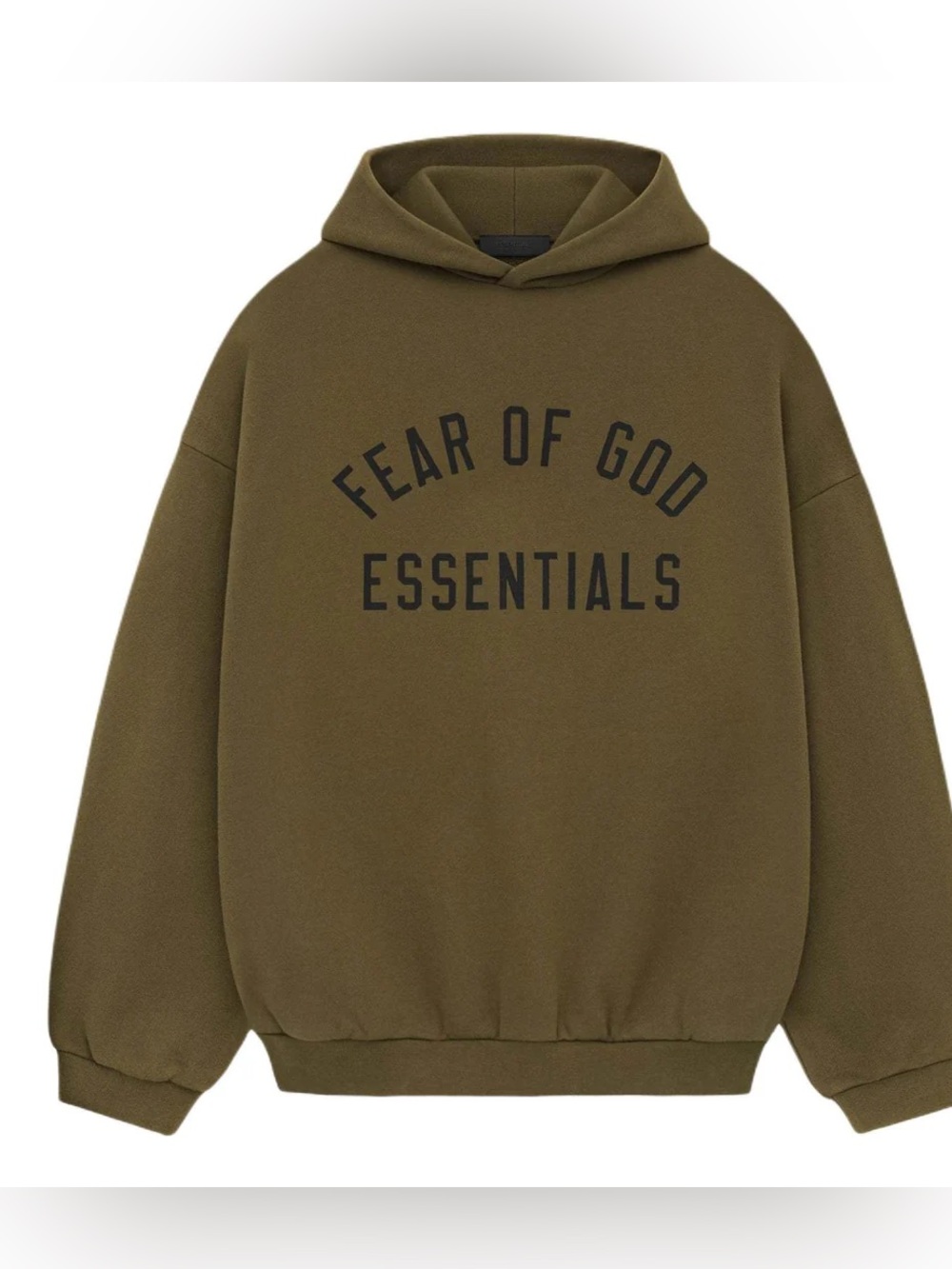 Essentials Fear Of God Olive Hoodie size Medium